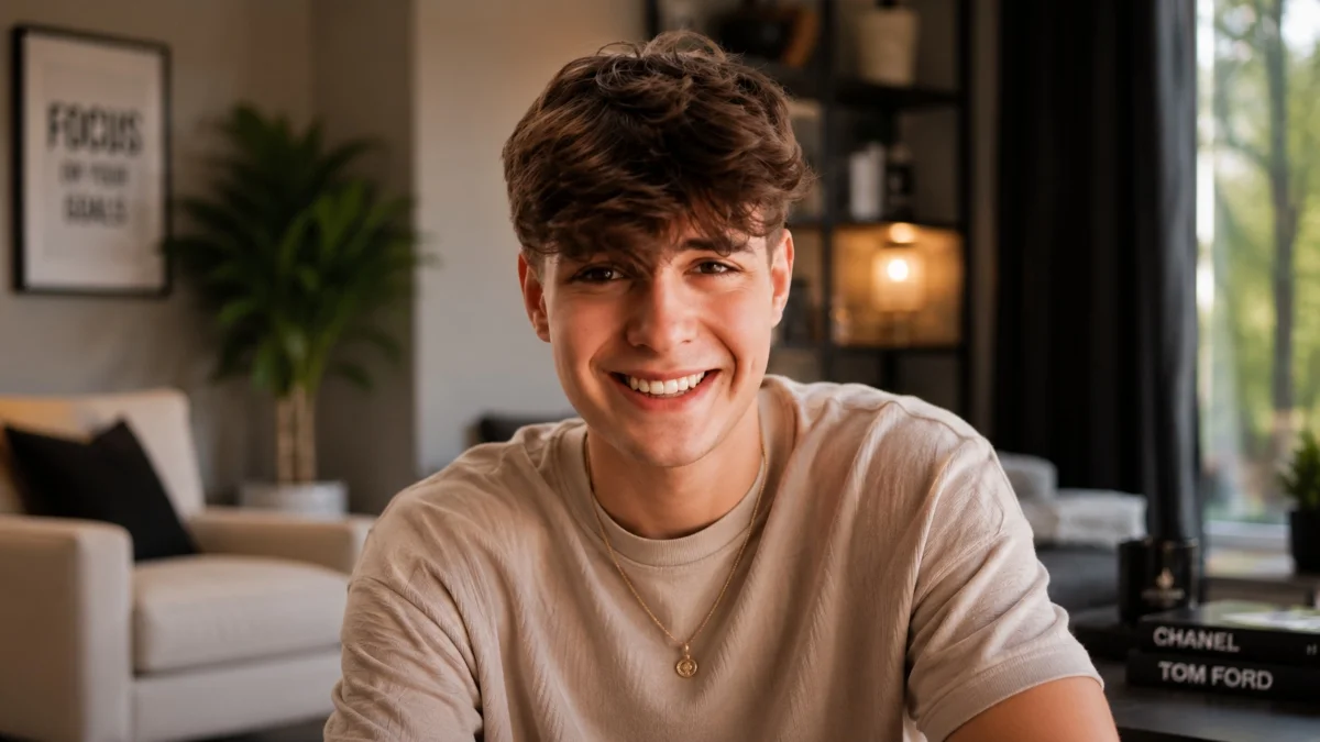 Clix Net Worth personal life image featuring the popular streamer smiling in a modern home, highlighting his lifestyle and everyday life.