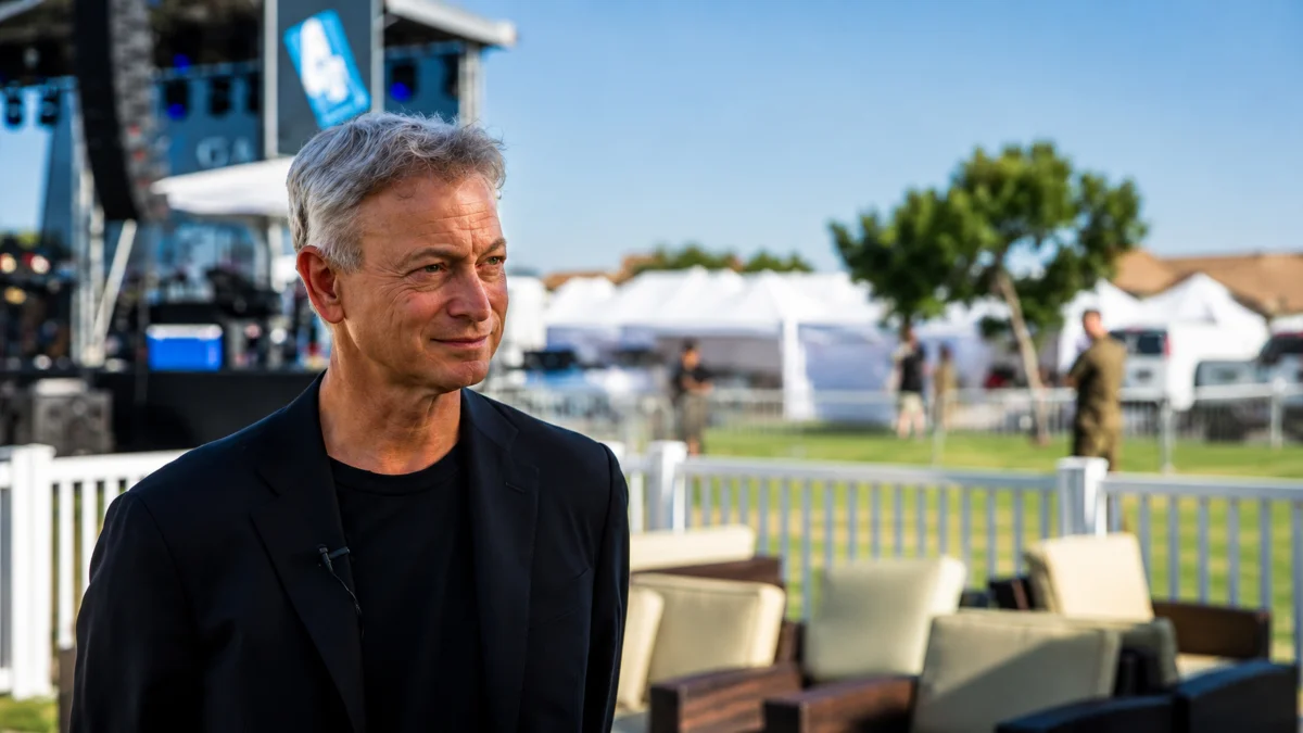 Gary Sinise during a public appearance for the early life section of Gary Sinise Net Worth