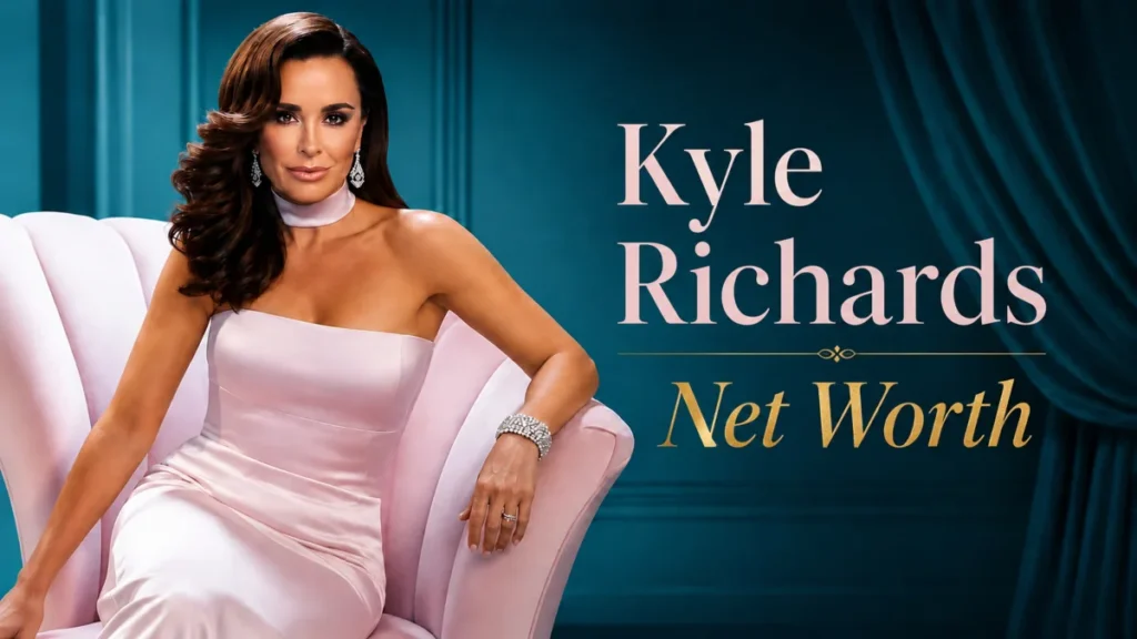Kyle Richards portrait for Kyle Richards Net Worth article showcasing her success and wealth