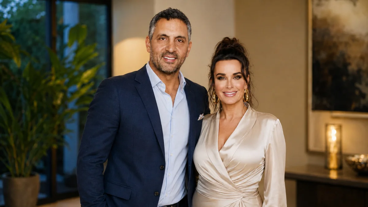 Kyle Richards with her partner during a personal life moment – Kyle Richards Net Worth