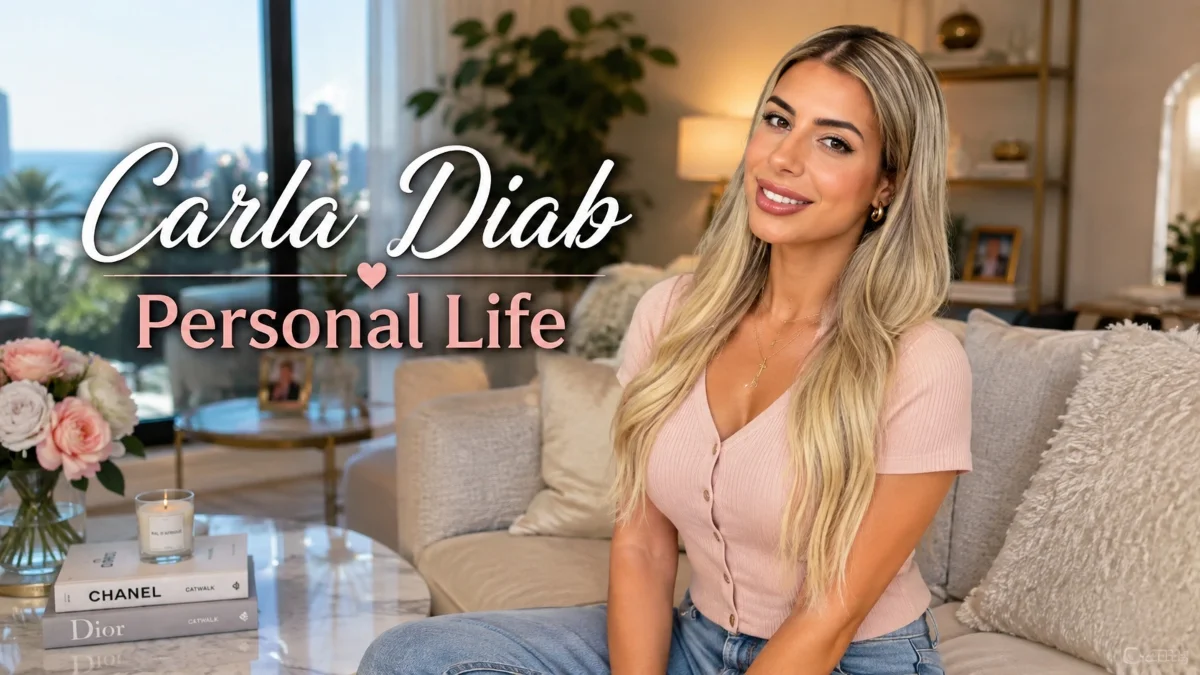 Carla Diab Net Worth personal life and lifestyle in an elegant home setting