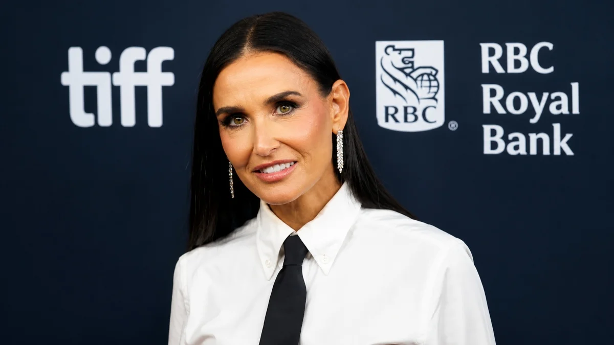 Demi Moore at a public event featured in an article about Demi Moore Net Worth, her personal life, Hollywood career, wealth, and luxury lifestyle.