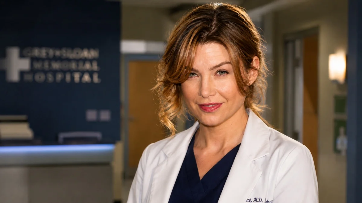 Ellen Pompeo as Meredith Grey during her television acting career in Grey's Anatomy – Ellen Pompeo Net Worth