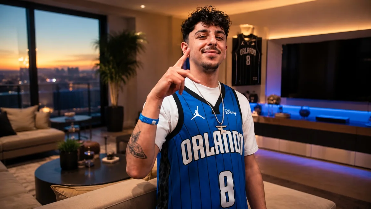 FaZe Rug inside his luxury apartment for an article about Faze Rug Net Worth, personal lifestyle, YouTube success, wealth, and modern living.