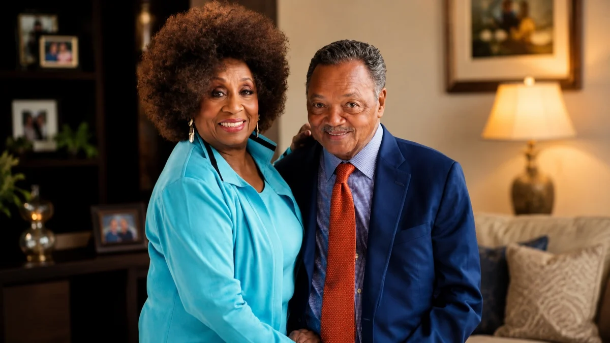 Jesse Jackson Net Worth personal life with his wife in a warm home setting
