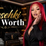 Tesehki Net Worth in a luxury setting with cash, designer handbag, and glamorous lifestyle