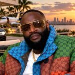 Rick Ross Net Worth and luxury lifestyle with a private jet, luxury car, yacht, and waterfront mansion