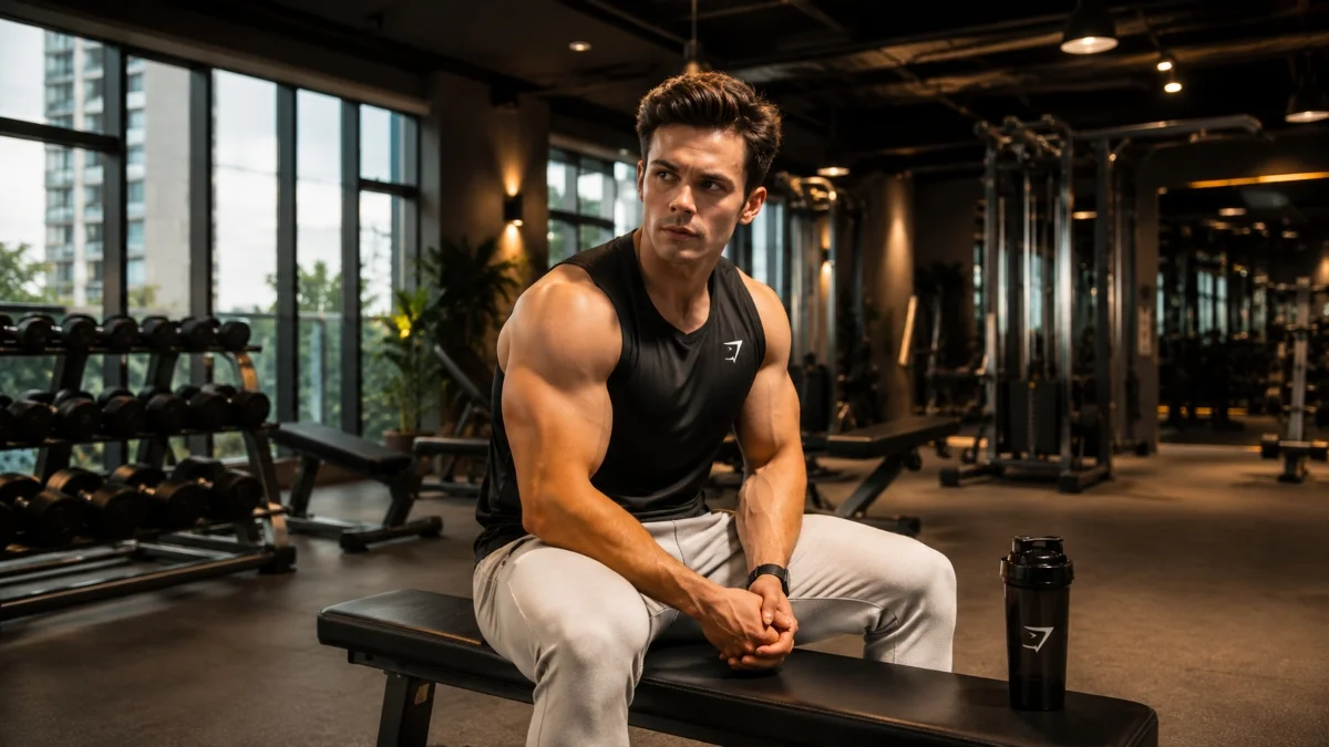 Will Tennyson Net Worth – fitness influencer posing in a modern gym during his fitness journey